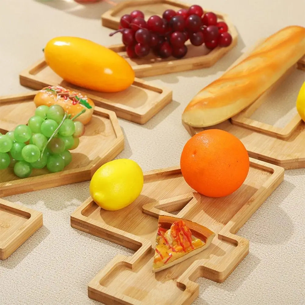 plaque chiffres bois moderne fruits gâteau pizza décor anniversaire bébé événement culinaire naturel minimaliste