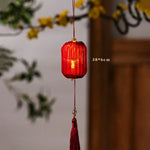lanternes decoratives rouges imprimées caracteres chinois tassel chaines festives classiques anniversaire