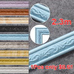 corniche décorative ornements floraux adhésif violet cuivre jade noir bleuclair gris bois doré classique