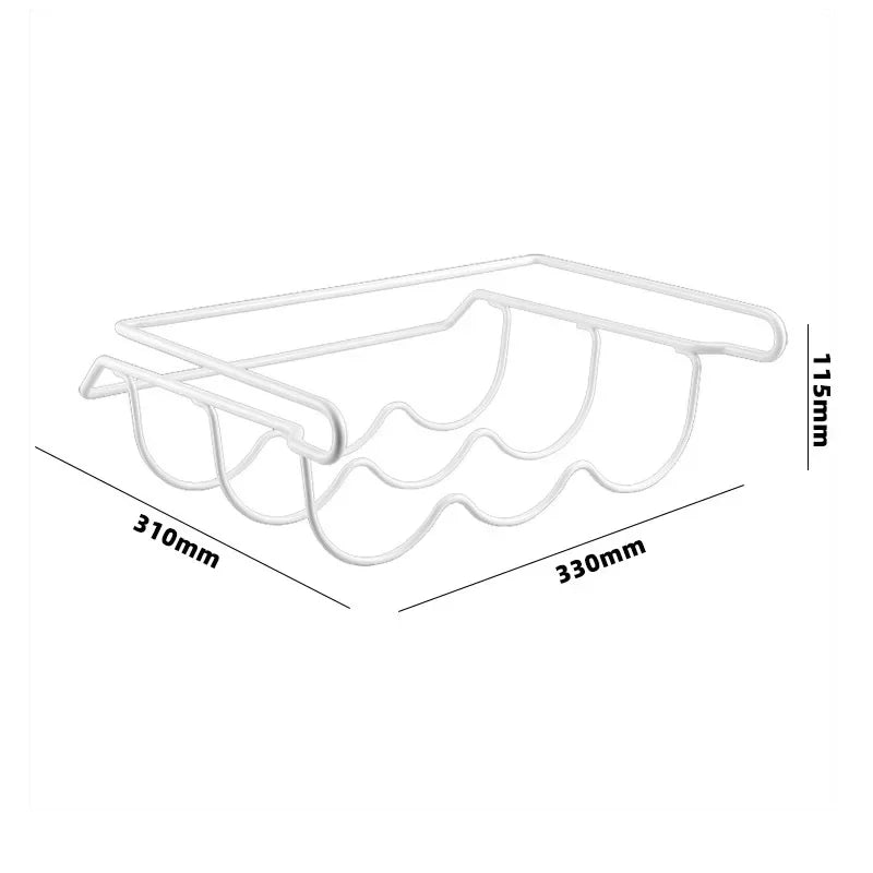 organisateur bouteilles réfrigérateur blanc moderne crochets kitchen storage multifonctionnel minimaliste