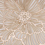 serviettes table rondes pvc fleurées classiques 38cm beige gris clair doré élégantes 10 pièces