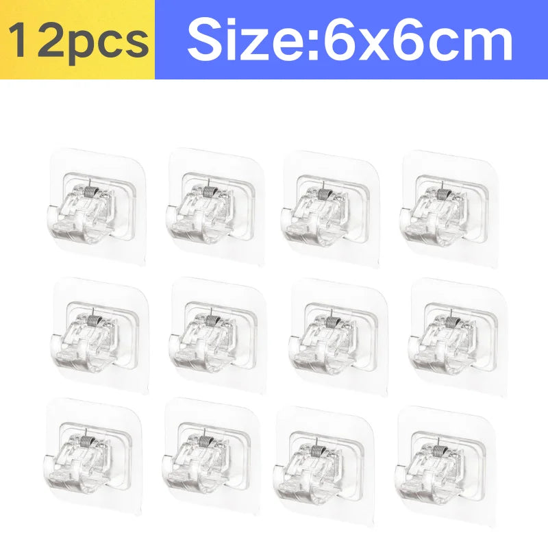 crochet mural adhésif noir blanc multiple rideau mural support suspension modernes