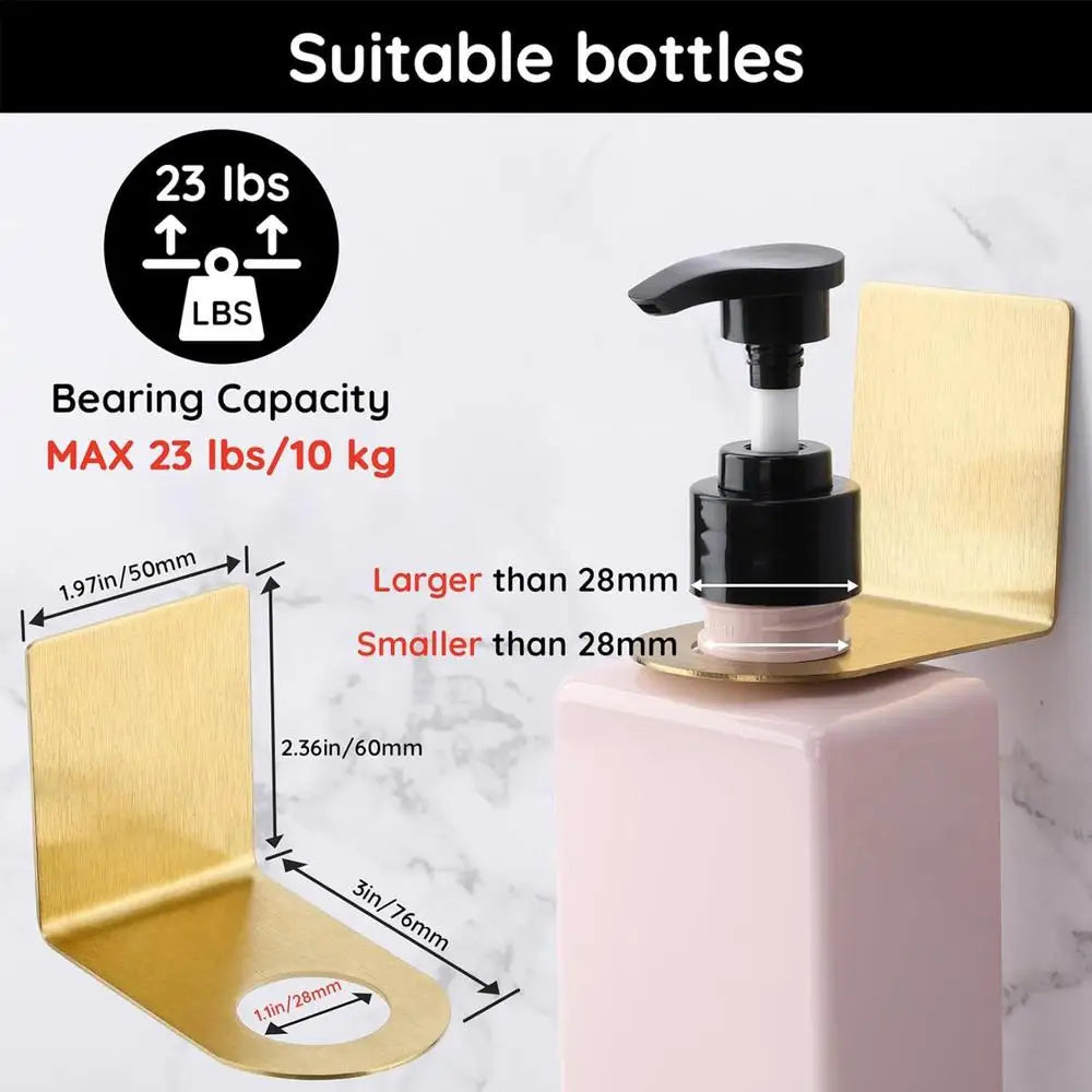 distributeur savon liquide mural transparent bleu rose pâle moderne adhésif imperméable taille réglable