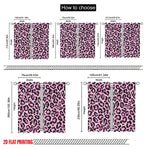 rideaux léopard rose moderne pièces polyester opaques 130x210 75x165 cm