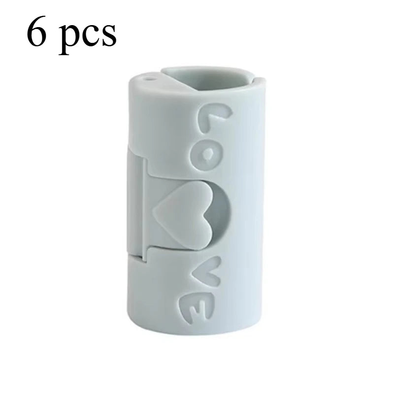clips rangement bleu rose coeurs gravés adhésifs modernes minimalistes pièces invisible fixations lits draps