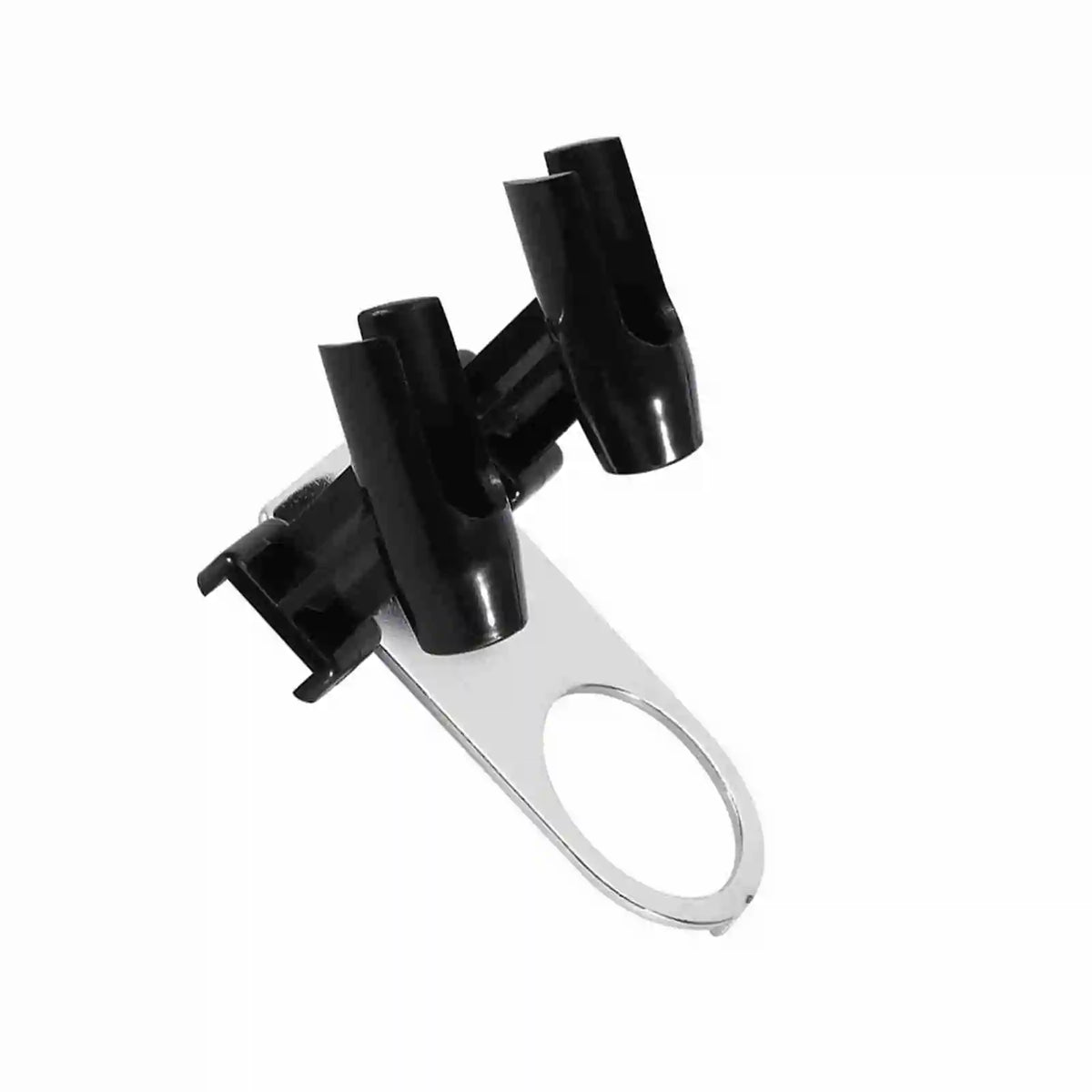 support airbrush stylos noir métal argenté plastique utilitaire fixations vis deux positions