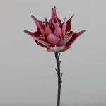 fleurs artificielles king protea blanc vert rose decoration maison anniversaire mariageintérieur