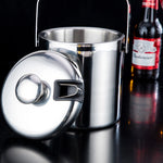 cuve glace argentée lisse moderne tongs refroidisseur vin boisson bière