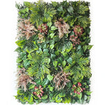 panneau mural végétal artificiel herbe feuilles naturel moderne extérieur accroché exposé vert brun different