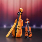 décoration miniature piano figurine résine marron orange noir réaliste texture relief opacité