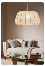 lampe suspendue tissu blanc rayures moderne salon chambre chaîne flux lumineux 249 2000 volts