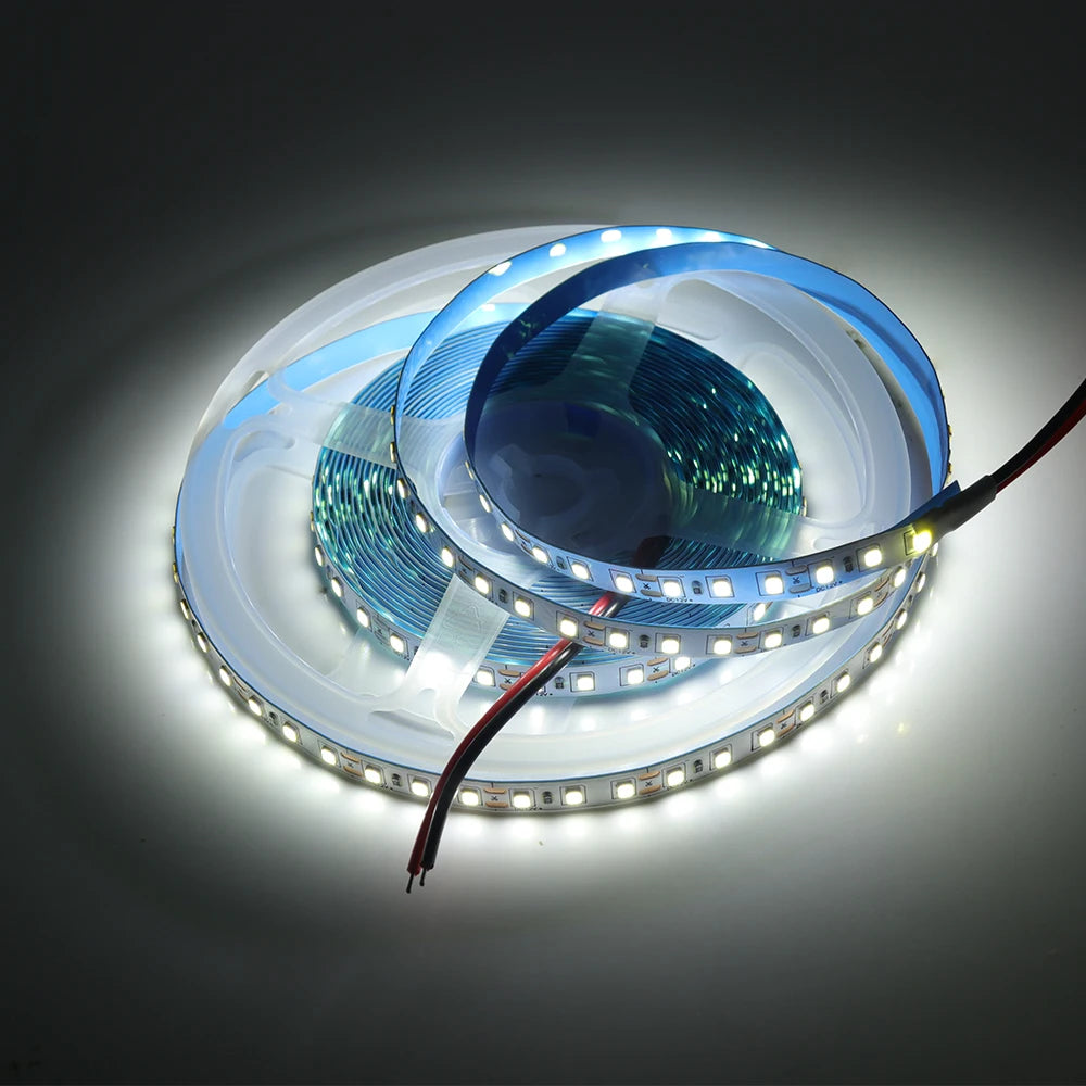 ruban led 120 diodes 5m 10m 12v 24v adhésif moderne chambre cuisine éclairage déco