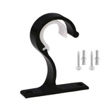 support rideau moderne vis fixations blanc doré noir bronze gris lisses opaques