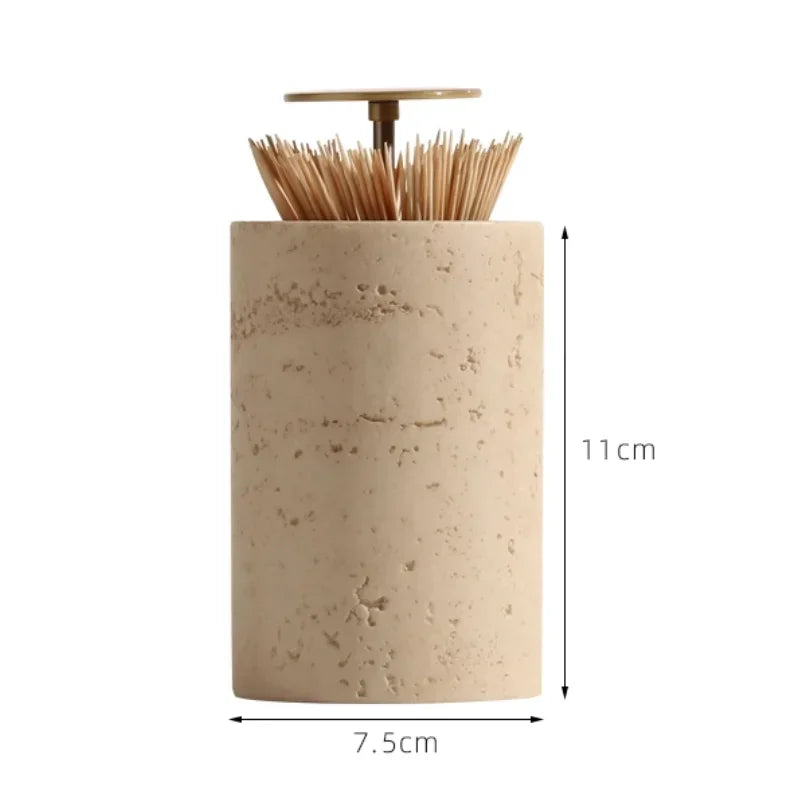 ensemble produits salle bain moderne céramique beige clair porte brosse dents diffuseur parfum distributeur