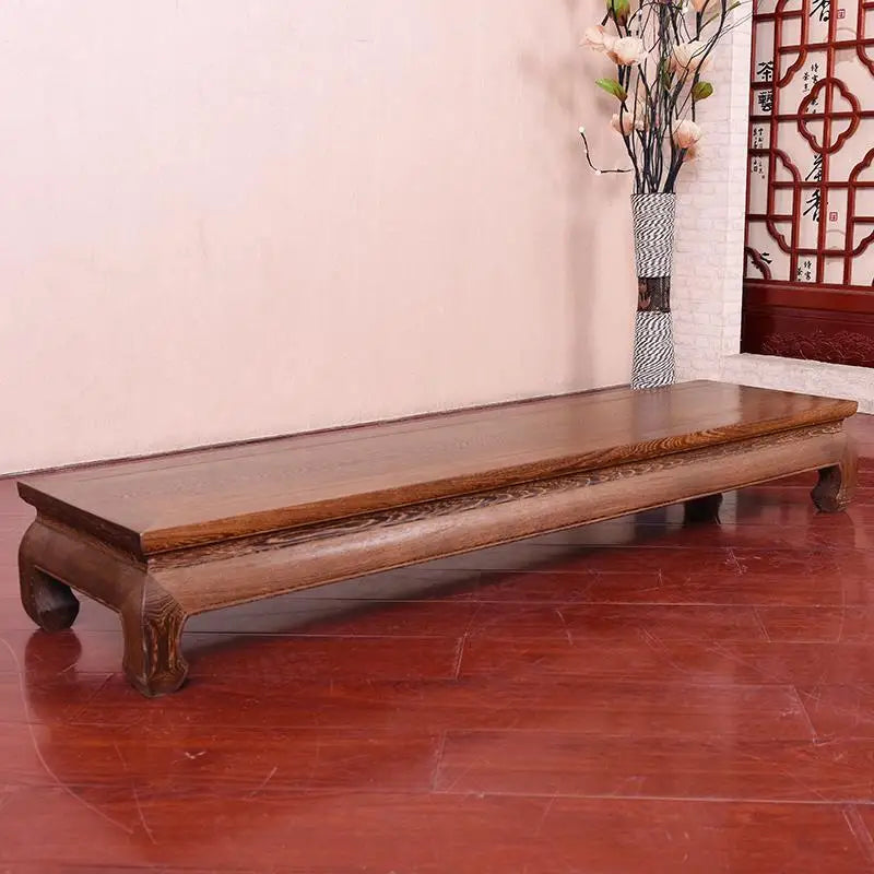 banc bois massif sculpté classique traditionnel décoration maison jardin intérieur marron foncé
