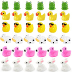 lot mini figurines animaux résine capybara grenouille axolotl flamant rose canard décoration maison jardin
