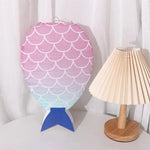 lanterne poisson écailles verte bleu marine fête anniversaire décorative iron paper okolets