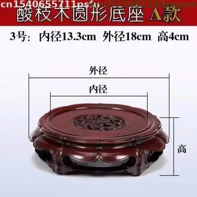 théière artisanale bois sculpté support figurines vase pot fleur trưng bày bàn trà đồ
