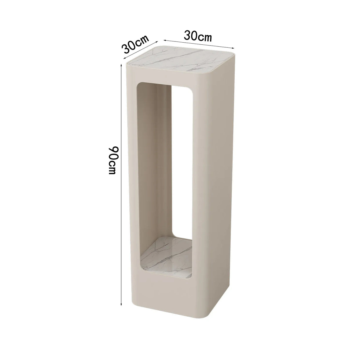 support vases moderne multi niveaux beige noir texture marbrée intérieur moderne