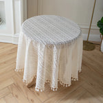 nappe table dentelle fine boho chic motifs floraux beige clair extérieur mariage printemps été