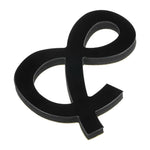 sticker lettre 3d alphabet noir adhésif mur decor classique maison festive 10cm