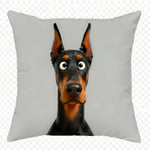 taies d'oreiller illustration chiens blancs maison décoration chambre lit opaques polyester peachskin