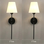 appliques murales modernes abat jour tissu led or blanc gris bleu jaune minimaliste fixées