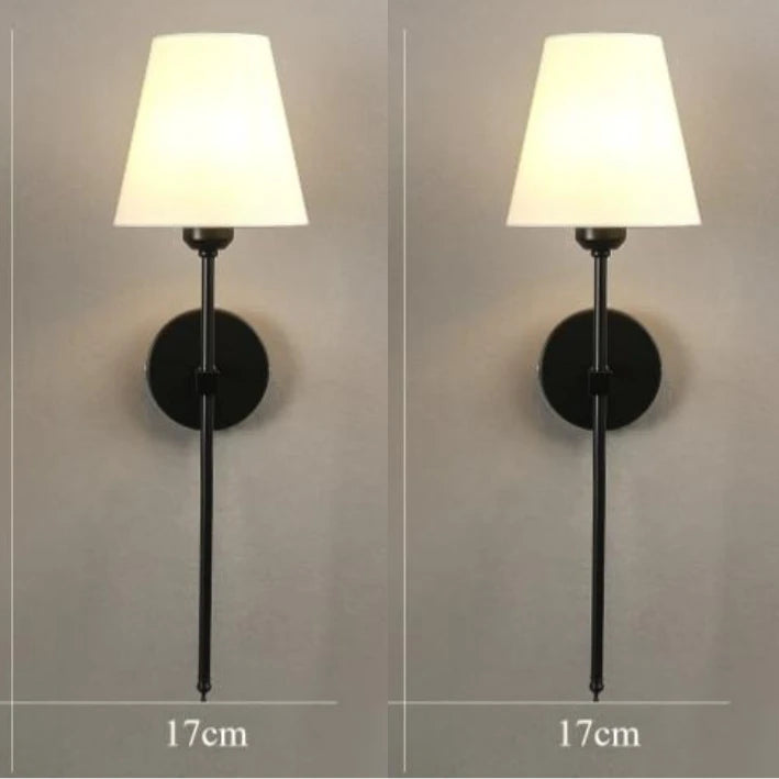 appliques murales modernes abat jour tissu led or blanc gris bleu jaune minimaliste fixées