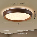 lampe moderne marron foncé texture bois minimaliste 249 2000 lumens montée surface