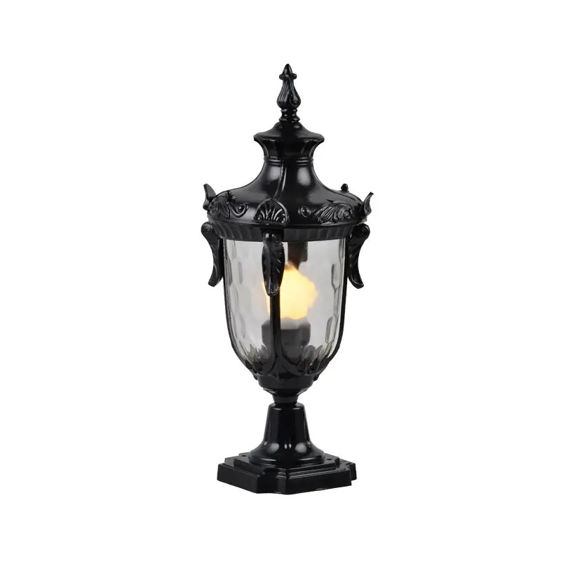 lanterne or noir transparente classique cuisine chambre coucher salle manger led mur fixe