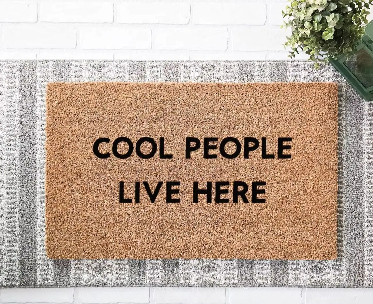 tapis d'entrée personnalisable moderne marron clair antidérapant absorbant extérieur intérieur texture coco