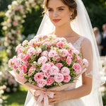 bouquet fleurs artificielles hortensia mariage rose blanc violet orangeintérieur décoration maison élégante