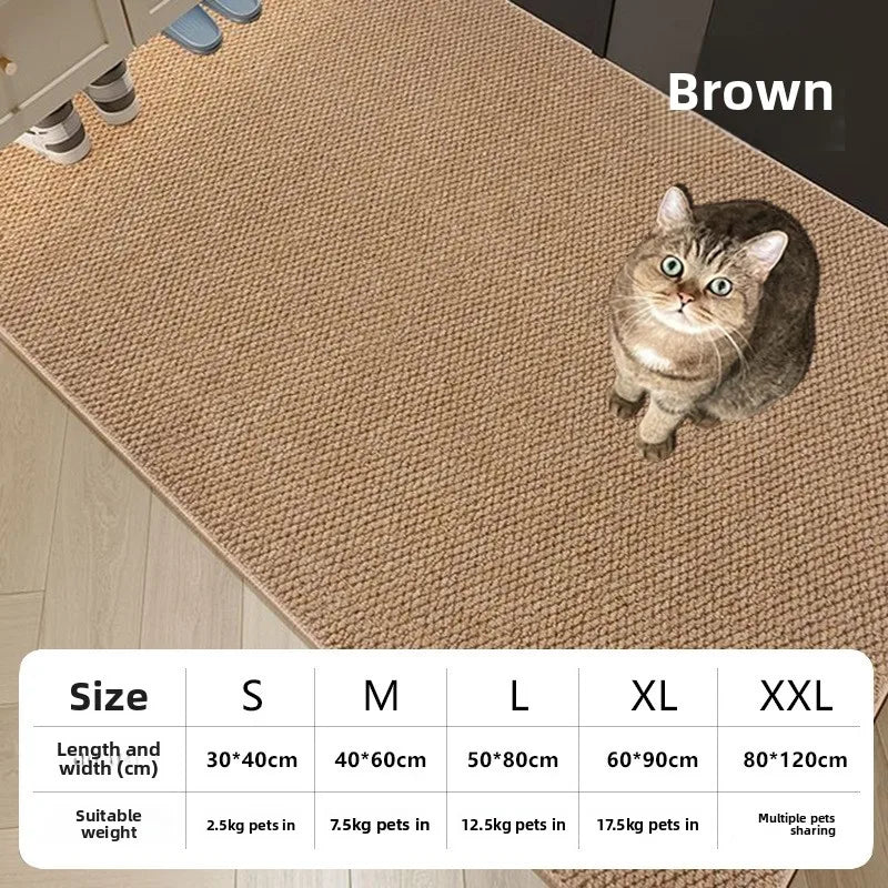 tapis chats sisal marron clair moderne antidérapant stable gratter griffes chat taille xl