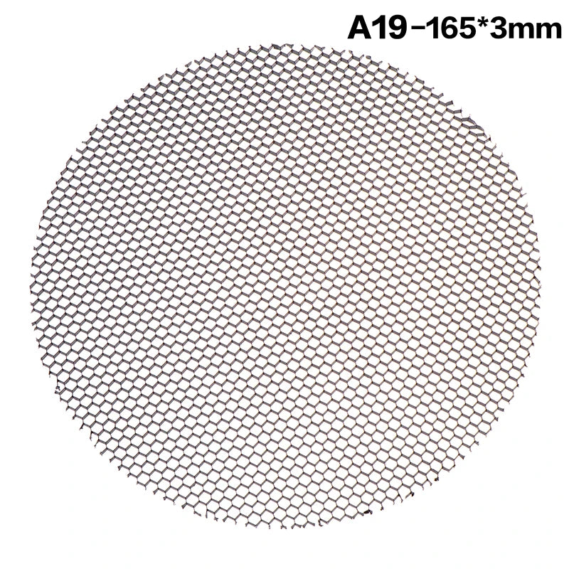 grille ventilation moderne noir maille nid d'abeille antiéblouissement aluminium opaquet fixations cachées