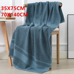 serviette bain coton bleu rose blanc rayures horizontales rapide absorbante machine moderne douce