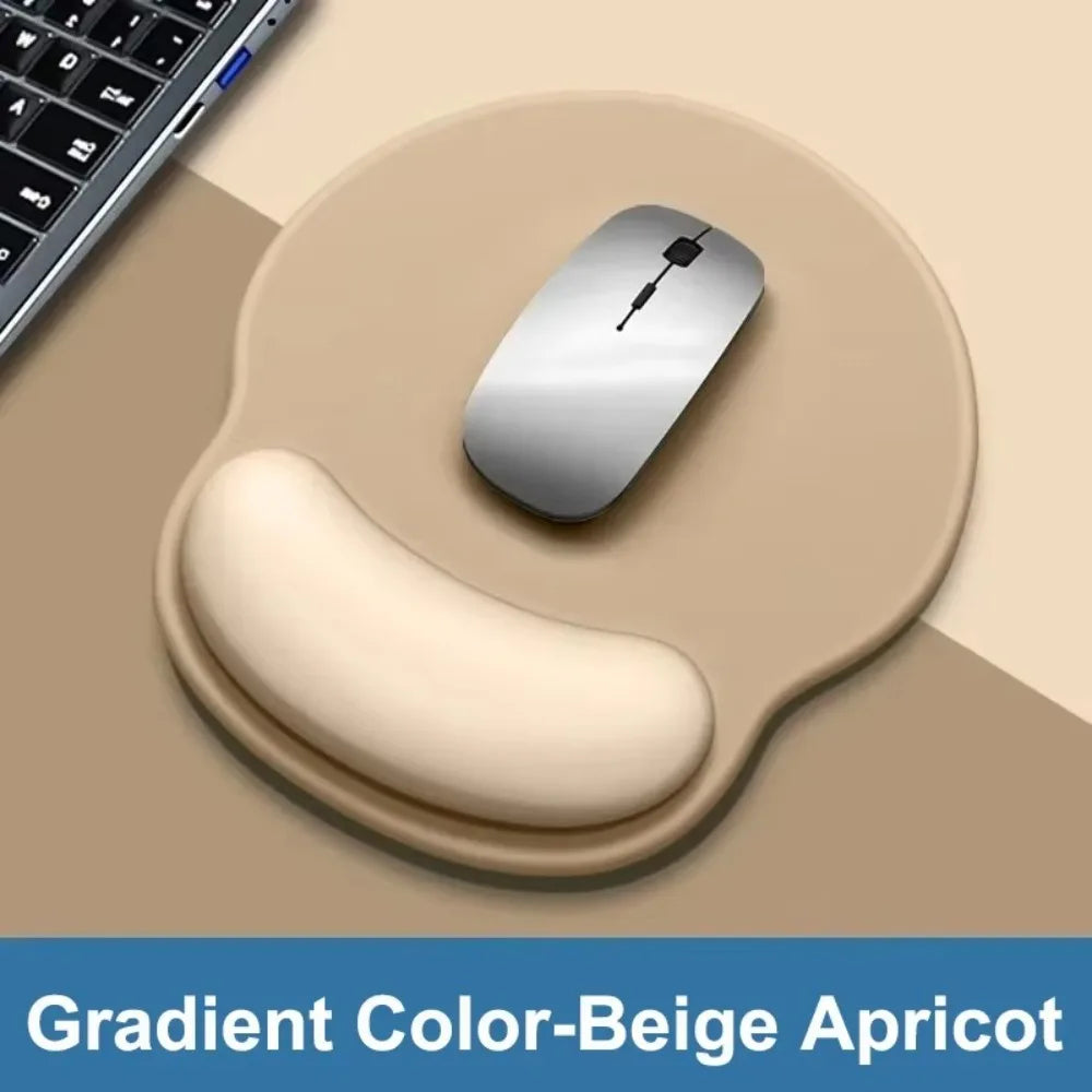 tapis souris ergonomique gradient vert menthe rose pâle gris anthracite doux confortable antidérapant repose