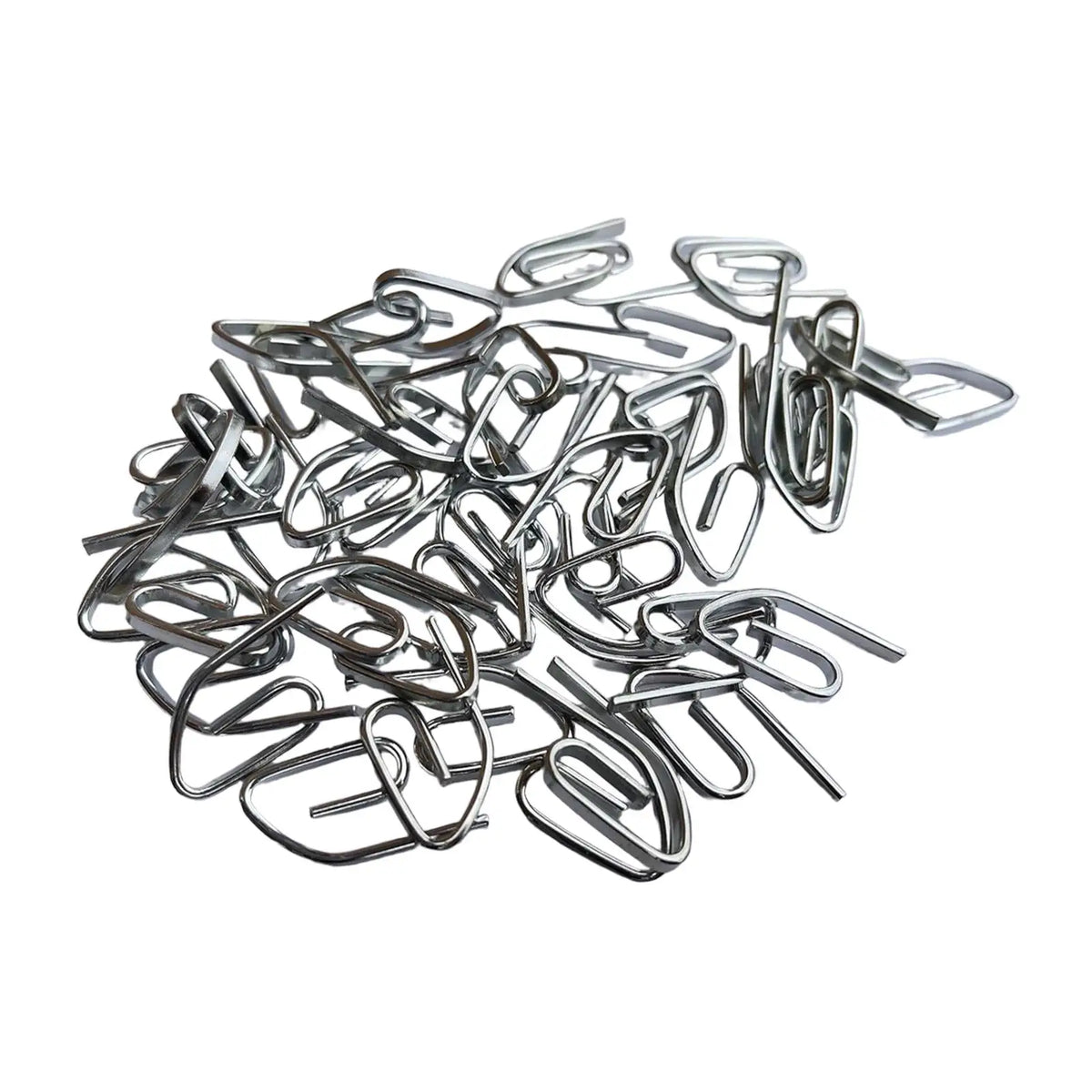 clips papier argentés modernes suspension facile installer 50pcs métal résistants