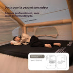 matelas gonflable double coussins gonflables pompe électrique noir vert beige cellules hexagonales camping randonnée