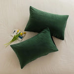 housse coussin velours décorative canapé salon moderne nordique gris vert