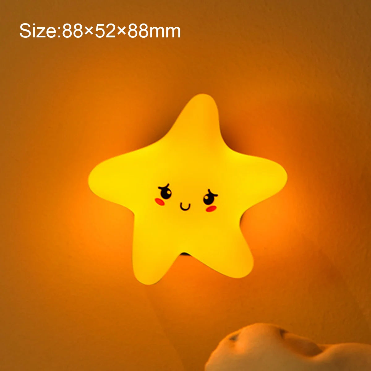 lampe nuit veilleuse lune étoile nuages sourire aimant rechargeable usb led mignon cartoon enfants