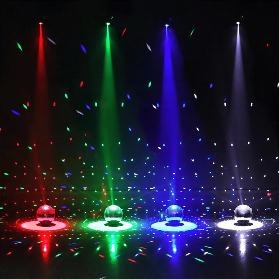 projecteur led rgbw 15w disco spot lumière télécommande club scène
