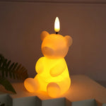 bougies led blanches modernes bougies decoratives geometriques chambre salon mariage