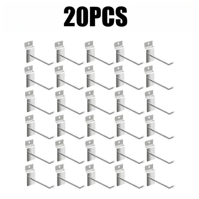 crochets muraux argentés modernes 100pcs 4x100mm 4x150mm 4x200mm 4x50mm lisses opaques