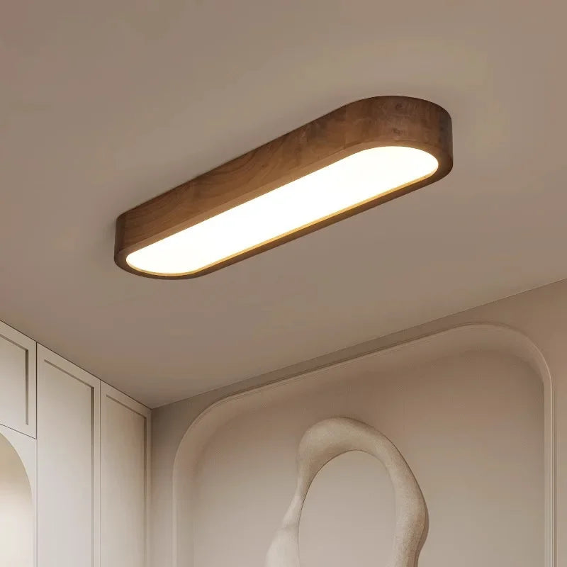 lampe moderne bois naturel finition lisse dimmable blanc minimaliste