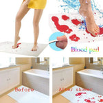 tapis bain rouge sang halloween moderne respectueux environnement 70cm 27.5in