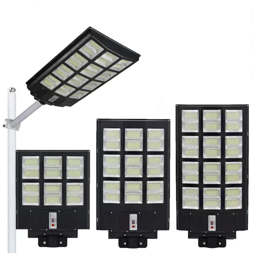 réverbères solaires led motion sensor extérieurs moderne panneau solaire fixations murales diodes disposées grille
