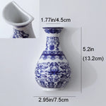 vases decoratifs ceramique bleu blanc decoration maison chinois traditionnel motifs floraux salon