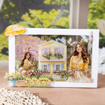 livre autocollants illustrations vintage fleurs papillons textes couleurs printemps jardin
