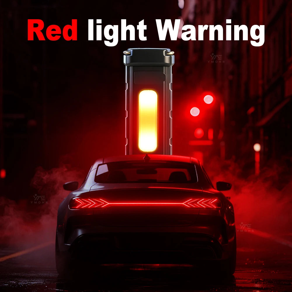 lampe torche rechargeable led noire jaune camping survie intense clips moderne