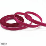 rubans satinés élégants couleur unie opaque 6mm largeur po yards blanc rose rouge bleu